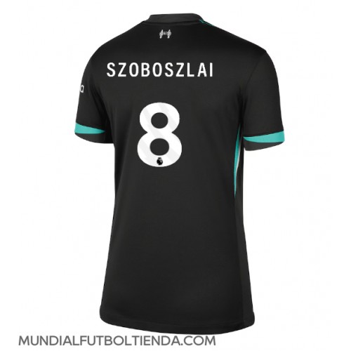 Camiseta Liverpool Dominik Szoboszlai #8 Segunda Equipación Replica 2024-25 para mujer mangas cortas